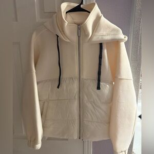 DKNY JEANS Off White sports jacket hoodie size M